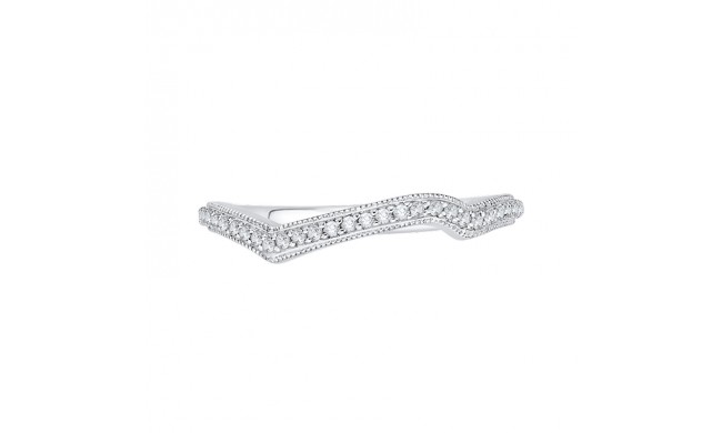 Shah Luxury Round Diamond Wedding Band In 14K White Gold