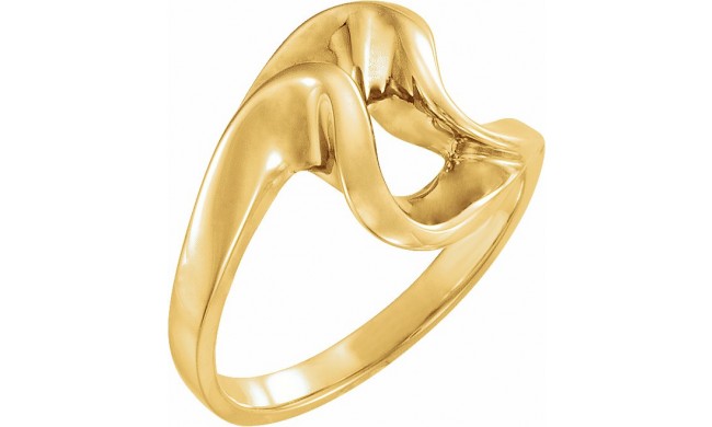 14K Yellow Freeform Remount Ring