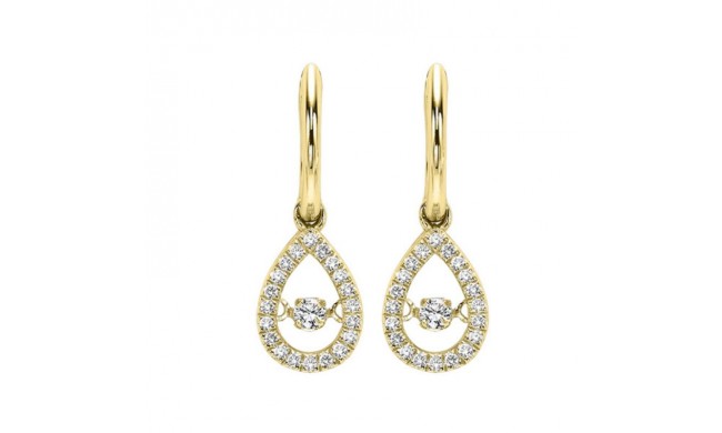 Gems One 10KT Yellow Gold & Diamond Rhythm Of Love Fashion Earrings  - 1/5 ctw