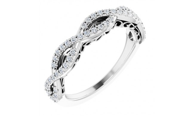 14K White 1/4 CTW Diamond Anniversary Band