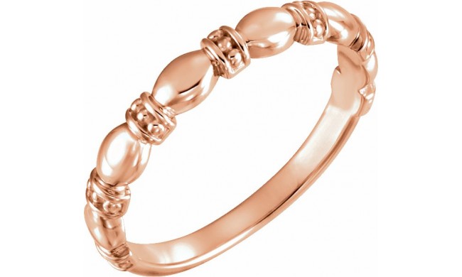 14K Rose Stackable Ring