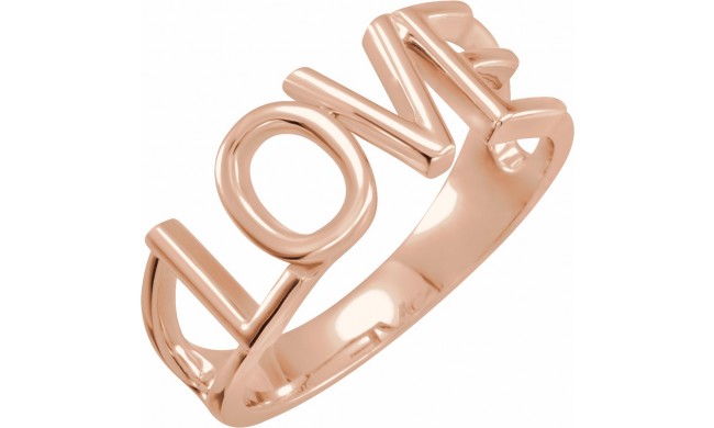 14K Rose Love Ring