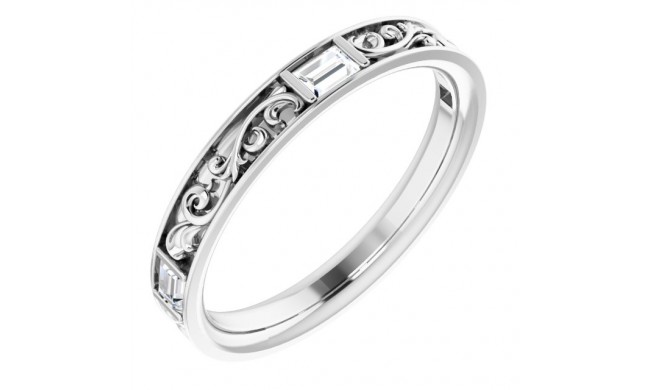 14K White 1/4 CTW Diamond Anniversary Band