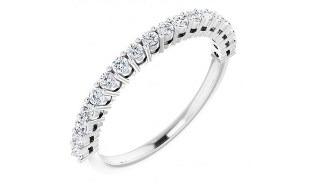 14K White 1/3 CTW Diamond Anniversary Band