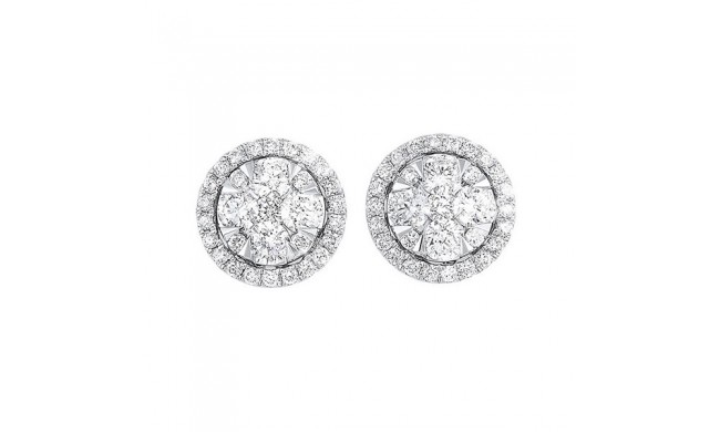 Gems One 14Kt White Gold Diamond (1Ctw) Earring