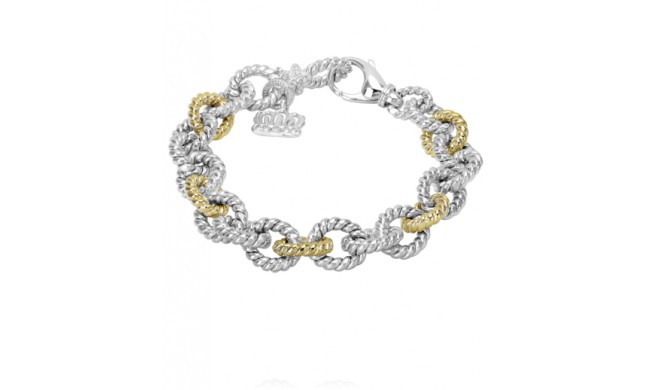 Vahan 14k Gold & Sterling Silver Chain Bracelet