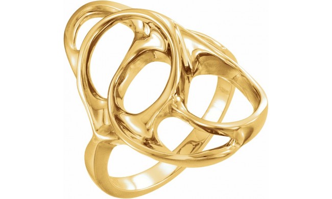 14K Yellow Freeform Ring