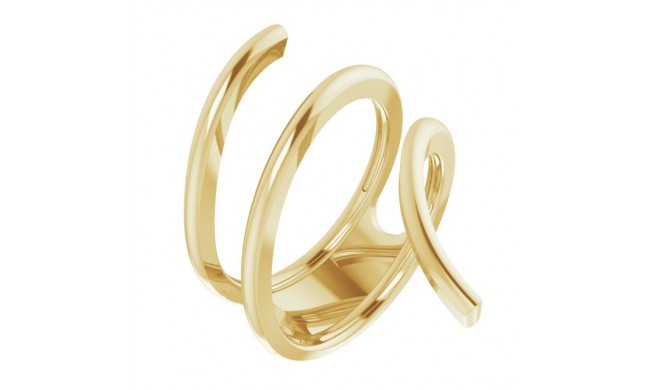 14K Yellow Freeform Ring