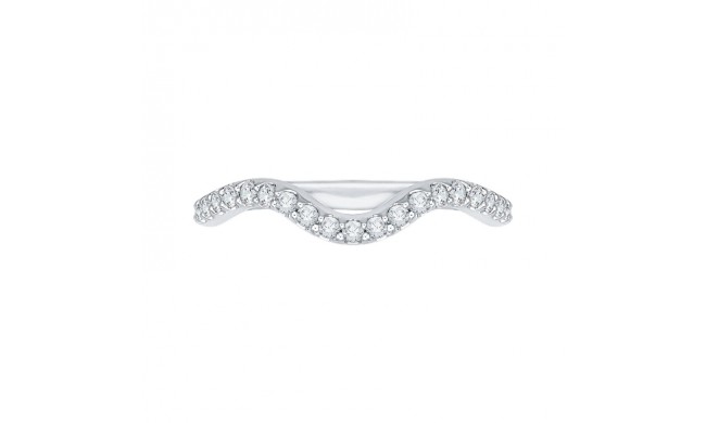 Shah Luxury Round Diamond Wedding Band In 14K White Gold