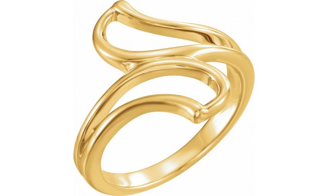 14K Yellow Freeform Remount Ring