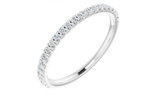 14K White 1/4 CTW Diamond Anniversary Band