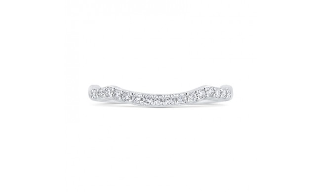 Shah Luxury Round Diamond Half-Eternity Wedding Band In 14K White Gold