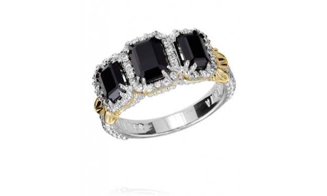 Vahan 14k Gold & Sterling Silver Black Onyx Ring