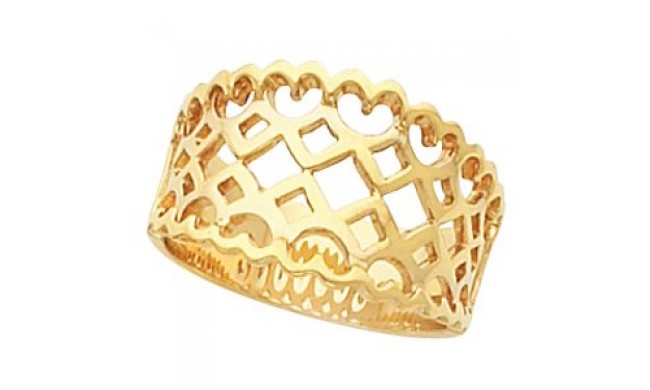 14K Yellow Freeform Ring