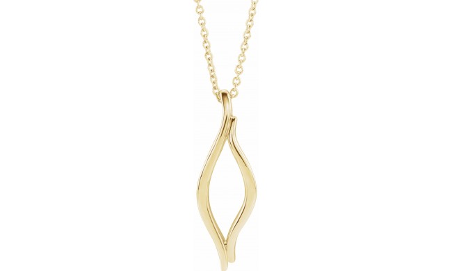 14K Yellow Freeform 16-18 Necklace