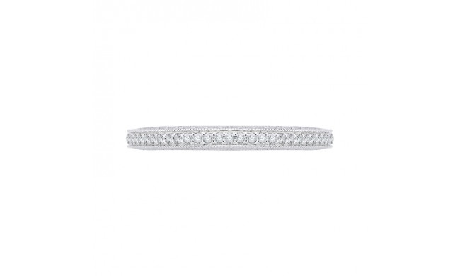 Shah Luxury 14K White Gold Diamond Eternity Wedding Band