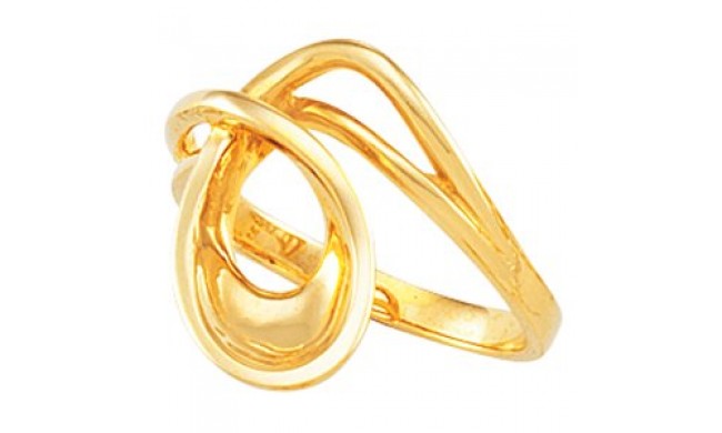 14K Yellow Freeform Ring