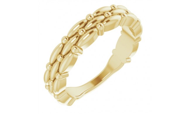 14K Yellow Stackable Ring