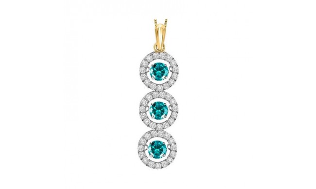 Gems One 14KT Yellow Gold & Diamond Rhythm Of Love Neckwear Pendant   - 2 ctw