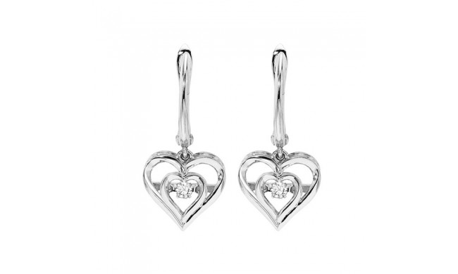 Gems One Silver Diamond (1/20 Ctw) Earring