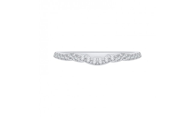 Shah Luxury Round Diamond Half-Eternity Wedding Band In 14K White Gold