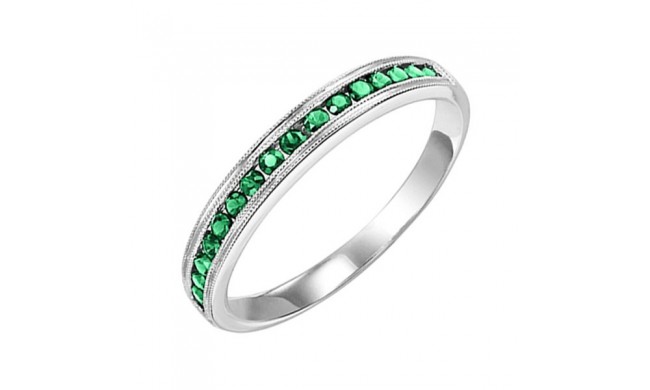 Gems One 14Kt White Gold Emerald (1/3 Ctw) Ring