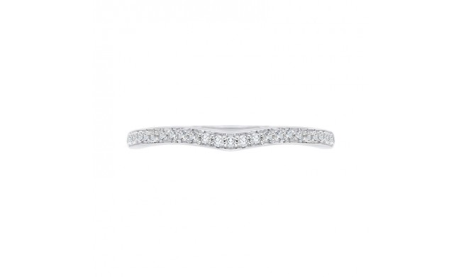 Shah Luxury Round Diamond Wedding Band In 14K White Gold