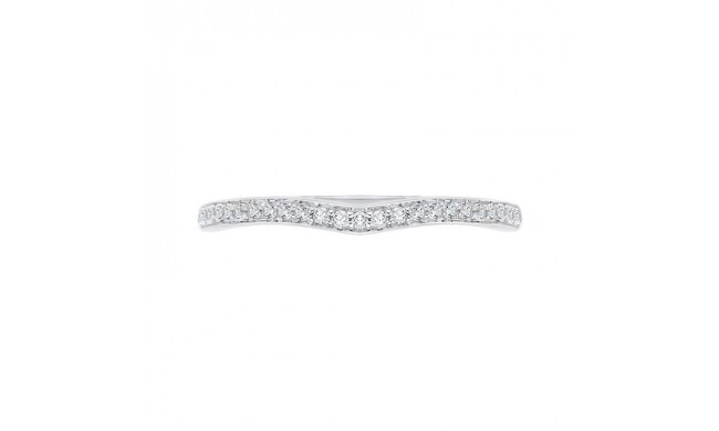 Shah Luxury Round Diamond Wedding Band In 14K White Gold