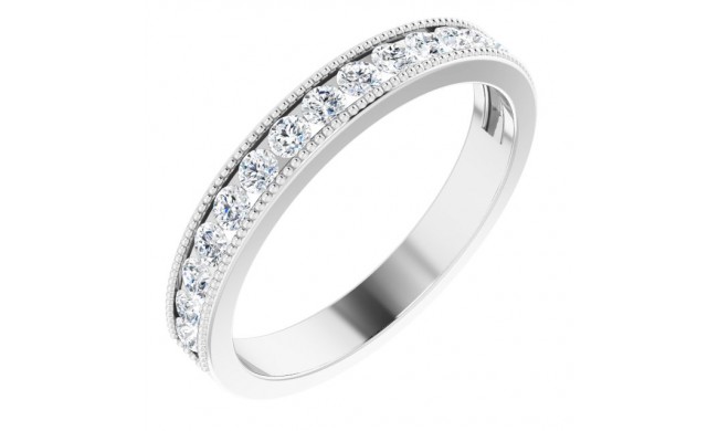 14K White 1/3 CTW Diamond Anniversary Band