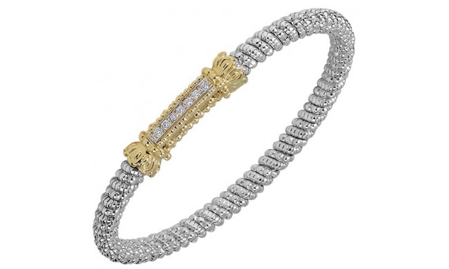 Alwand Vahan 4mm 14k Gold & Sterling Silver Diamond Bracelet