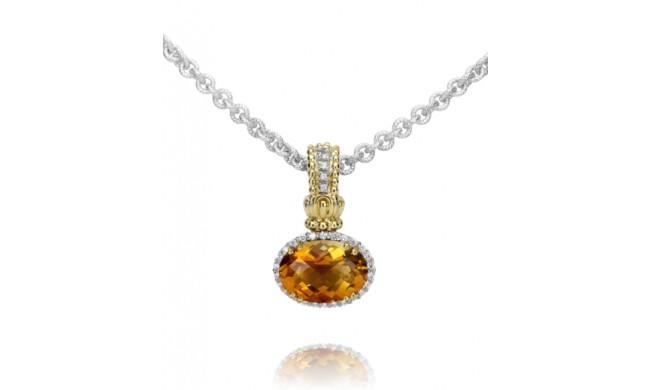 Vahan 14k Gold & Sterling Silver Citrine Pendant