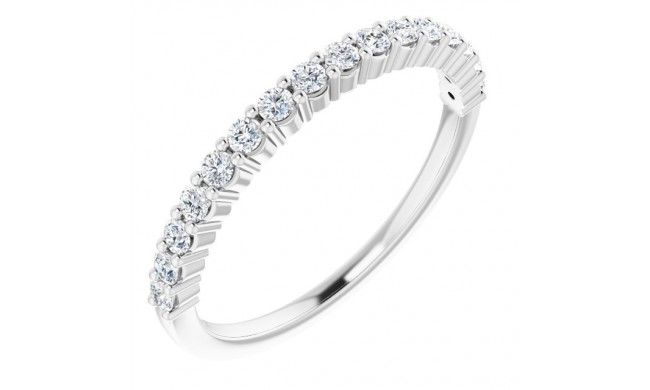 14K White 1/3 CTW Diamond Anniversary Band