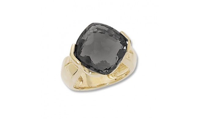 Carla 14k Yellow Gold Cushion Onyx Ring