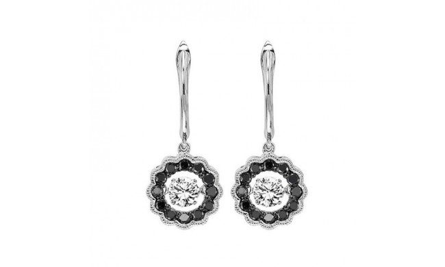 Gems One 14KT White Gold & Diamond Rhythm Of Love Fashion Earrings  - 1/2 ctw