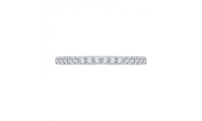 Shah Luxury Round Diamond Half-Eternity Wedding Band In 14K Two-Tone Gold