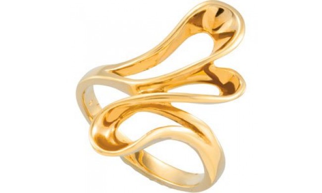 14K Yellow Freeform Ring