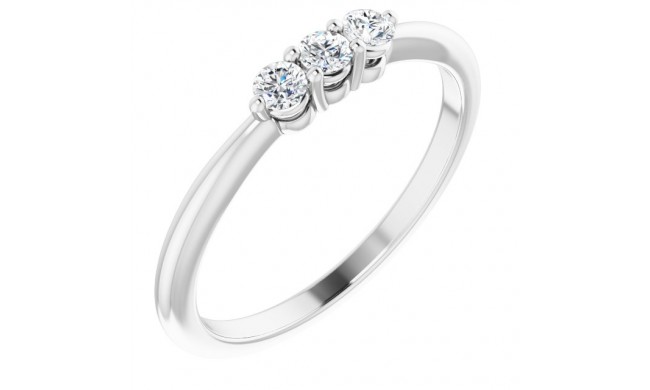 14K White 1/5 CTW Diamond Anniversary Band