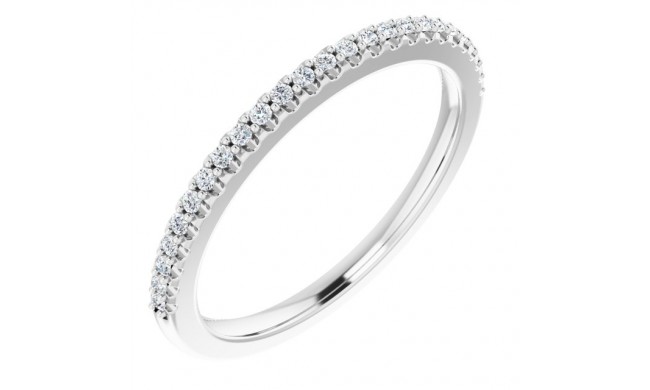 14K White 1/8 CTW Diamond Anniversary Band