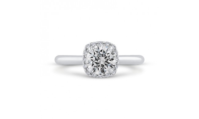 Shah Luxury 14K White Gold Diamond Engagement Ring (Semi-Mount)