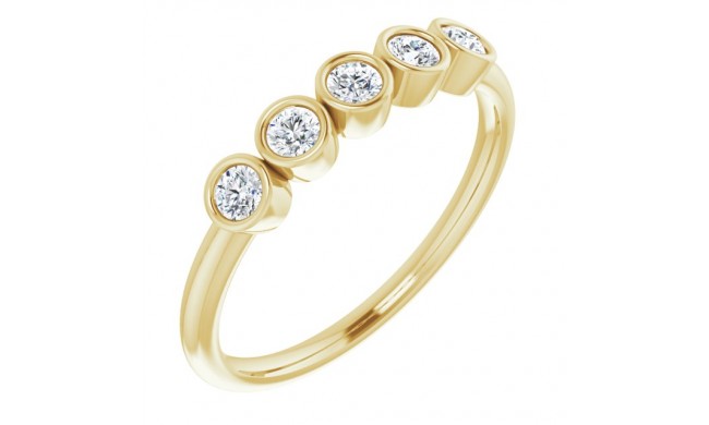 14K Yellow 1/3 CTW Diamond Ring