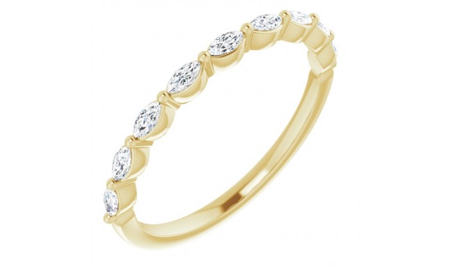 14K Yellow 1/4 CTW Diamond Anniversary Band