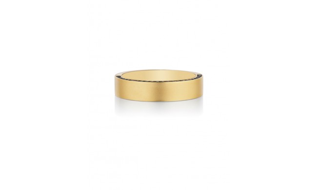 Henri Daussi 5mm Men's Wedding Band MB39 14k Gold Yellow 0.40 Ctw.