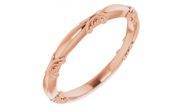 14K Rose Matching Band