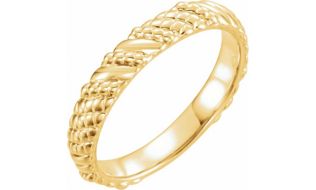 14K Yellow Stackable Ring