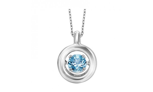 Gems One Silver (SLV 995) Diamond Rhythm Of Love Neckwear Pendant - 1/4 cts