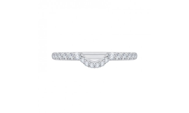 Shah Luxury 14K White Gold Diamond Wedding Band