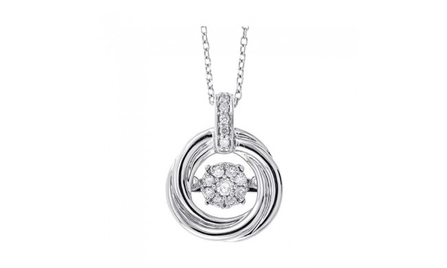 Gems One 14Kt White Gold Diamond (1/10 Ctw) Pendant