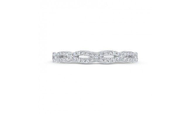 Shah Luxury 14K White Gold Diamond Wedding Band