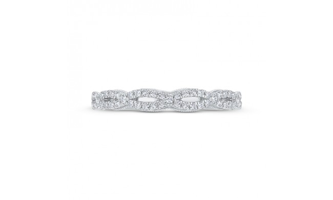 Shah Luxury 14K White Gold Diamond Wedding Band