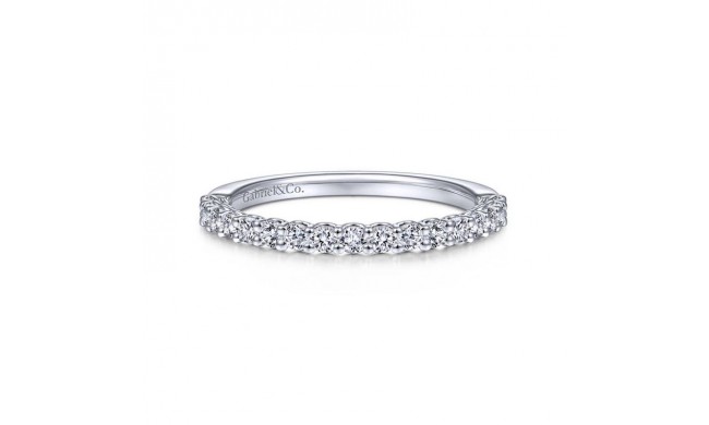 Gabriel & Co. 14k White Gold Wedding Band